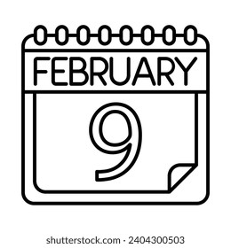 February Icon Design For Personal And Commercial Use