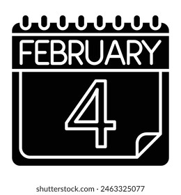 February Icon Design For Personal And Commercial Use