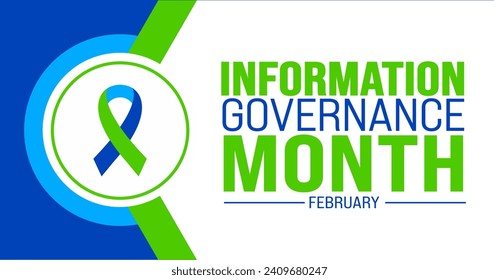 Februar ist die Vorlage für den Monat der Informationsverwaltung. Urlaubskonzept. Hintergrund-, Banner-, Plakat-, Karten- und Plakatdesign-Vorlage mit Texteinschrift und Standardfarbe. Vektorgrafik