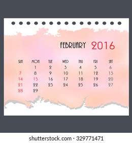 February month calendar