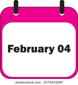 Mes de febrero | Diseño de iconos de fecha