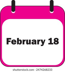 February Month | Date Icon Design