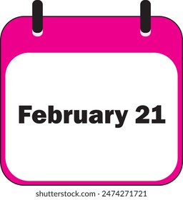 Mes de febrero | Diseño de iconos de fecha
