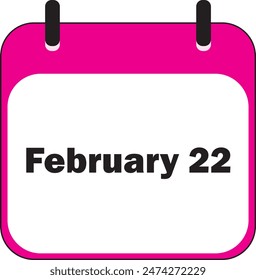 February Month | Date Icon Design