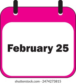 February Month | Date Icon Design