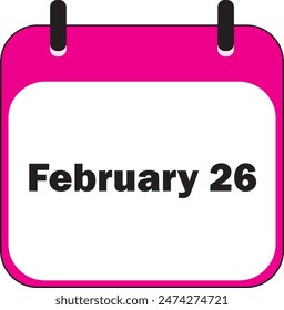 February Month | Date Icon Design