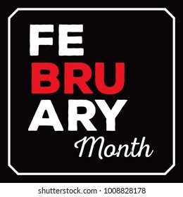 february month design