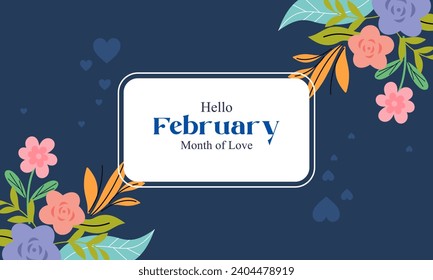 February month of love background