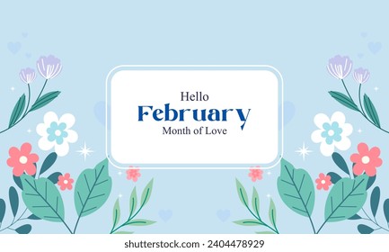 February month of love background