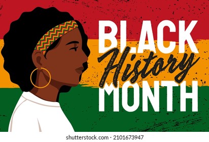 February is National Black History Month. Holiday concept