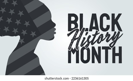 February is National Black History Month. Holiday concept