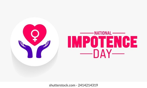 February is National Impotence Day background template with usa flag theme concept. Holiday concept. use to background, banner, placard, card, and poster design template with text inscription