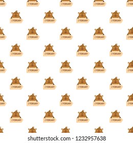 February pattern seamless vector repeat for any web design