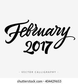February twenty seventeen inscription
