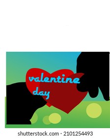 diseño vectorial del día de San Valentín de febrero