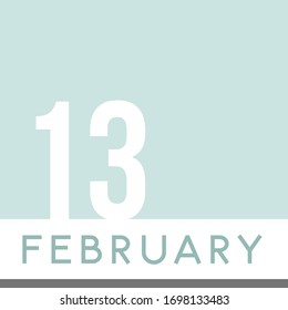 February314th Minimal Calendar Neutral Color. Vector illustration