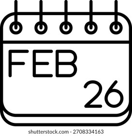 Icono De Febrero Para Tu Proyecto