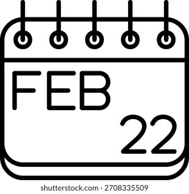 Icono De Febrero Para Tu Proyecto