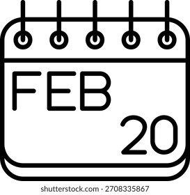 Icono De Febrero Para Tu Proyecto
