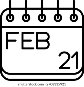 Icono De Febrero Para Tu Proyecto