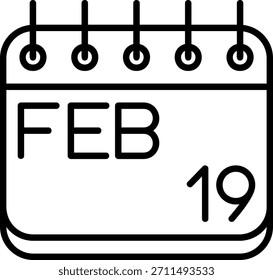 Icono De Febrero Para Tu Proyecto