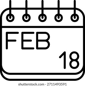 Icono De Febrero Para Tu Proyecto