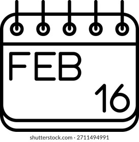 Icono De Febrero Para Tu Proyecto