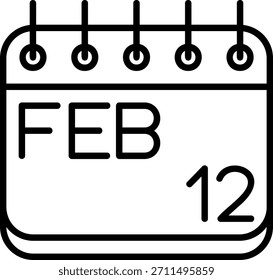 Icono De Febrero Para Tu Proyecto