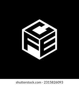 FEC letter logo design in illustration. Vector logo, calligraphy designs for logo, Poster, Invitation, etc.