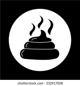 Feces icon illustration design