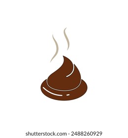 Ilustración de iconos de heces Diseño de Vector