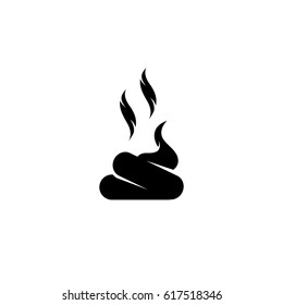 Feces icon. Vector logo illustration isolated sign symbol