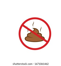feces vector illustration design template