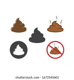 plantilla de diseño de ilustración vectorial de heces