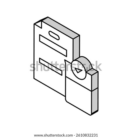 fecund soil certification isometric icon vector. fecund soil certification sign. isolated symbol illustration