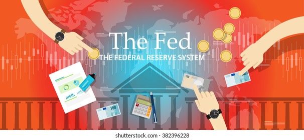 the fed federal reserve system manage economy fiscal policy american central bank 