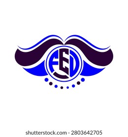 FED letter logo creative design. FED unique design