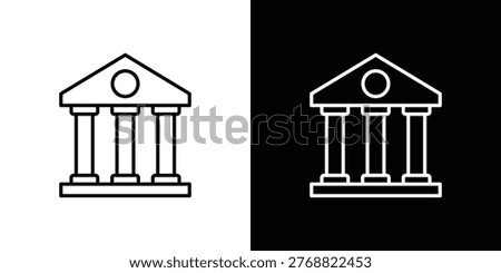 Federal agency icon vector, editable icons. EPS10