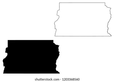 Federal District in Brazil (Region of Brazil, Federated state, Federative Republic of Brazil) map vector illustration, scribble sketch Federal District (Brazil) map