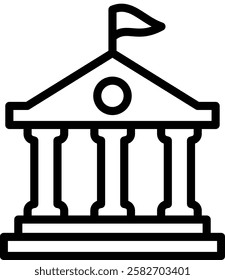 Federal Icon Element For Design