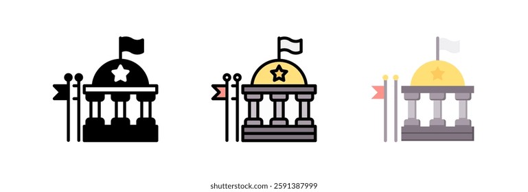 Federal Icon Element For Design