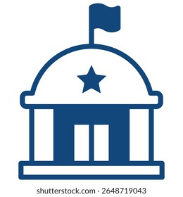 Federal Icon Element For Design