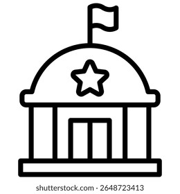 Federal Icon Element For Design