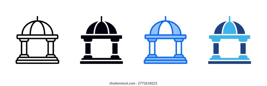 Federal icon set multiple style collection