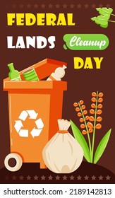 Federal Lands Cleanup Day, throw trash in the trash