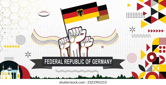 Federal Republic of Germany background eps 