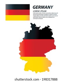 Federal Republic of Germany. flag vector Illustration.