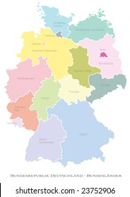 federal states of Germany - deutsche Bundeslaender