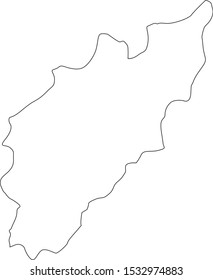 federal subject map of pskov in russia
