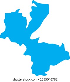 federal subject map of saint petersburg in russia